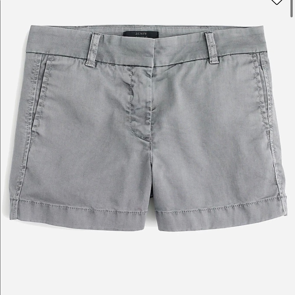 J Crew gray chino 4” shorts size 12 NWT
